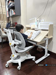 Bộ bàn học thông minh gỗ tự nhiên iSmart P100