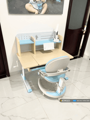 Bàn Học Thông Minh Chống Gù Chống Cận Gỗ Tự Nhiên iSmart P100