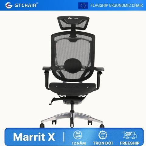  Ghế Công thái học Ergonomic GTChair Marrit X - Bản tay 5D 