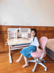 Bộ bàn học thông minh gỗ tự nhiên iSmart P100