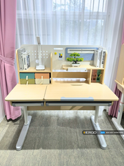 Bộ bàn học thông minh gỗ tự nhiên iSmart Klever K120