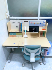 Bộ bàn học thông minh gỗ tự nhiên iSmart Klever K120