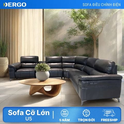  Sofa cỡ lớn U5 - 7 chỗ, điều khiển điện, kèm bàn trà 