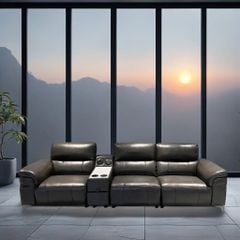 Sofa băng L3- 4 chỗ, điều khiển điện, kèm bàn trà hiện đại
