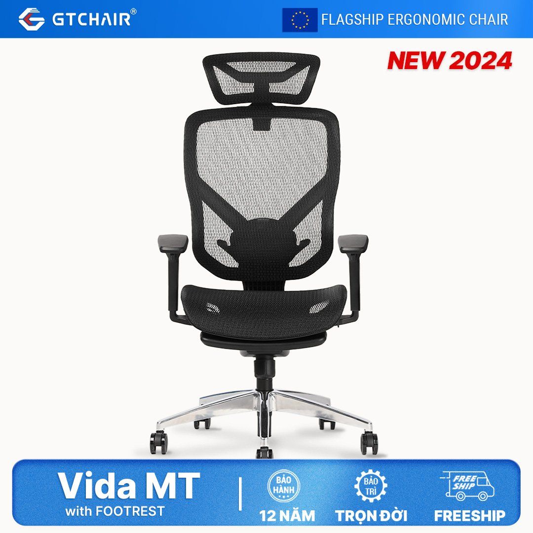 Gh Cong thai h c Ergonomic GTChair Vida MT Footrest