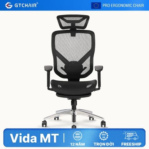  Ghế Công thái học Ergonomic GTChair Vida MT (Footrest) 
