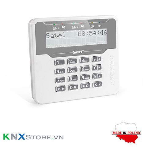 SATEL - VERSA-LCDM-WH: MÀN HÌNH ĐIỀU KHIỂN HỆ AN NINH KHÔNG DÂY VERSA/ WIRELESS LCD KEYPAD FOR VERSA CONTROL PANEL