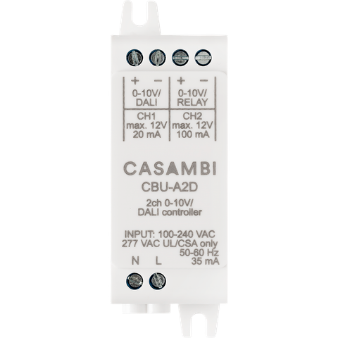 Casambi | Bộ Điều Khiển 2 Kênh 0-10V & DALI - CBU-A2D