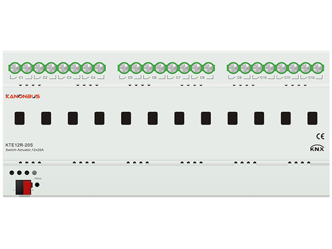 Kanonbus | Bộ Điều Khiển Đóng/Cắt KNX - KTE04R/08R/12R-20S