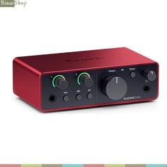  Focusrite Scarlett Solo Gen 4 / Solo Gen 3  - Sound Card thu âm, 1 Mic Pre, Pro Tools  [TẶNG Jack Tai Nghe 6.3 - 3.5 mm] 