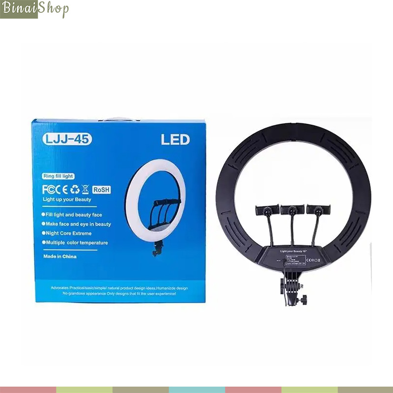 ARO DE LUZ 56CM 3 TONOS + TRÍPODE