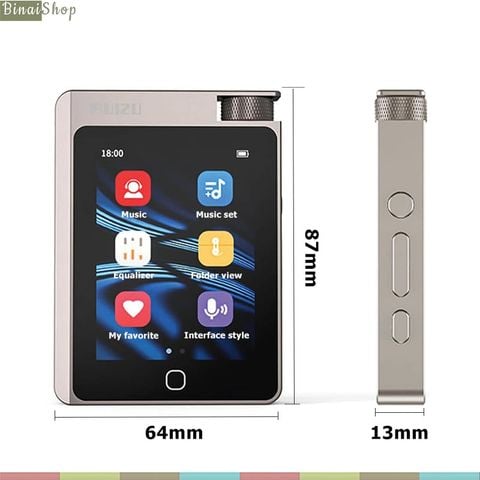 Ruizu A55 (Bạc) - Máy Nghe Nhạc HIFI Lossless,, Bluetooth 5.0 (16GB ...