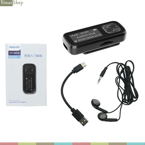 Philips SA1102 - Máy Nghe Nhạc Thể Thao Nhỏ Gọn, Lặp Đoạn A-B – BINAI