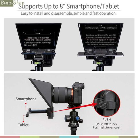 Feelworld TP2 / TP2A - Máy Nhắc Chữ Di Động Cho Điện Thoại, Máy Ảnh – BINAI