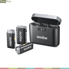  Godox WEC Kit1 / WEC Kit2 - Micro Cài Áo Không Dây 2.4GHz Cho Điện Thoại, Máy Ảnh, Thời Gian Sử Dụng 8 Giờ, Phạm Vi Thu 200m 