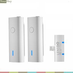  Lensgo LWM-518C - Micro Cài Áo Không Dây 2.4GHz, Thu Âm Cho Điện Thoại Làm Vlog, Tik Tok, Phát Trực Tiếp 