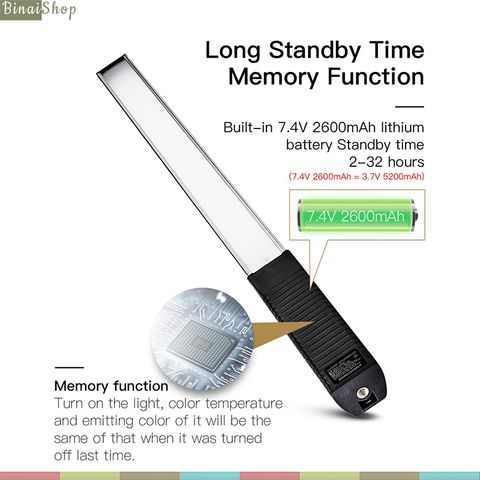 LUXCEO Q508A / LUXCEO Q508S - Đèn LED Dạng Ống Cầm Tay – BINAI