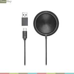  Audio Technica ATR4697USB - Micro họp trực tuyến, kết nối type-C, hướng thu đa hướng, có giắc chuyển USB 2.0 