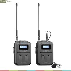  Boya BY-WM6S - Micro thu âm không dây cho điện thoại, máy ảnh, máy quay, 48 kênh sóng UHF, phạm vi hoạt động 70m 