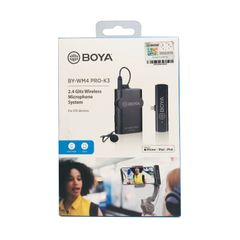  Boya BY-WM4 Pro-K3 / Pro-K4 - Micro không dây 2.4G, giắc cắm lightning, chuẩn MFi cho điện thoại, máy tính bảng IOS của Apple 