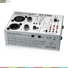  Behringer CT100 - Thiết Bị Kiểm Tra Cáp Tín Hiệu Cầm Tay Nhỏ Gọn, Test 6 Loại Cáp, Sử Dụng Pin Tiểu AA 