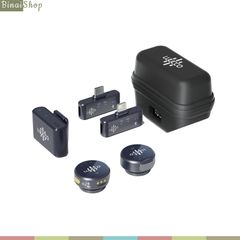  LUUCCO AirWave - Micro Lavalier Không Dây 2,4 GHz, Chống Ồn 3 Cấp Độ, Phạm Vi Thu 100M Cho Máy Ảnh, Điện Thoại 