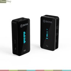  Boya BY-XM6-S1 / BY-XM6-S2 / BY-XM6-K1 / BY-XM6-K2 - Micro Cài Áo Không Dây 2.4GHz, Phạm Vi 100m, Màn Hình OLED Dành Cho Smartphone, Laptop, Máy Ảnh, Máy Quay 