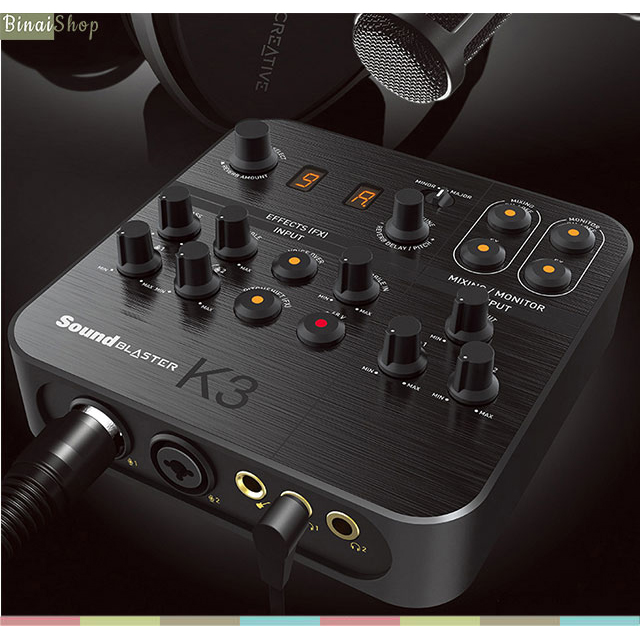 Sound card livestream chất lượng cao Creative Sound Blaster K3 – BINAI