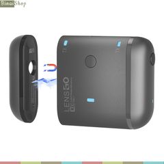  Lensgo 318C II - Micro Cài Áo Không Dây 2.4GHz, Trang Bị Eco, Tích Hợp Sạc RX, Cho Smartphone, Máy Ảnh Máy Quay, Phạm Vi Hoạt Động 100m (Tặng Tay Cầm Lensgo L3) 