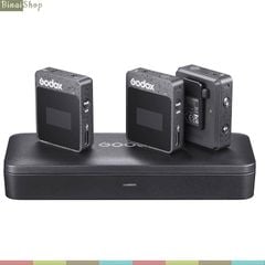  Godox MoveLink II  - Micro Cài Áo Không Dây 2.4GHz Cho Smartphone, Máy Ảnh, Sử Dụng 10 Giờ, Phạm Vi Thu 100m 
