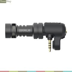  Rode Videomic ME - Micro cho điện thoại smartphone giắc cắm TRRS, cổng kiểm âm trực tiếp, hướng thu cardioid lọc tạp âm 