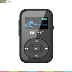  Ruizu X26 - Máy Nghe Nhạc Lossless Thể Thao, Hỗ Trợ Ghi Âm, FM, Bluetooth 4.0 (8GB) 