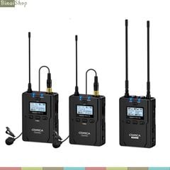  Comica CVM-WM200 PRO - Micro Không Dây UHF, Phạm Vi Hoạt Động 120m, Cho Làm Phim, Live Stream, Sân Khấu, Hội Trường 