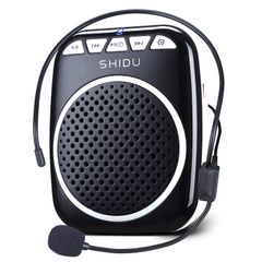  Shidu SD-S308 - Máy Trợ Giảng Có Dây, Hỗ Trợ Bluetooth, Khe Cắm USB Cho Giáo Viên, Hướng Dẫn Viên, Bán Hàng (Bản 2022) 