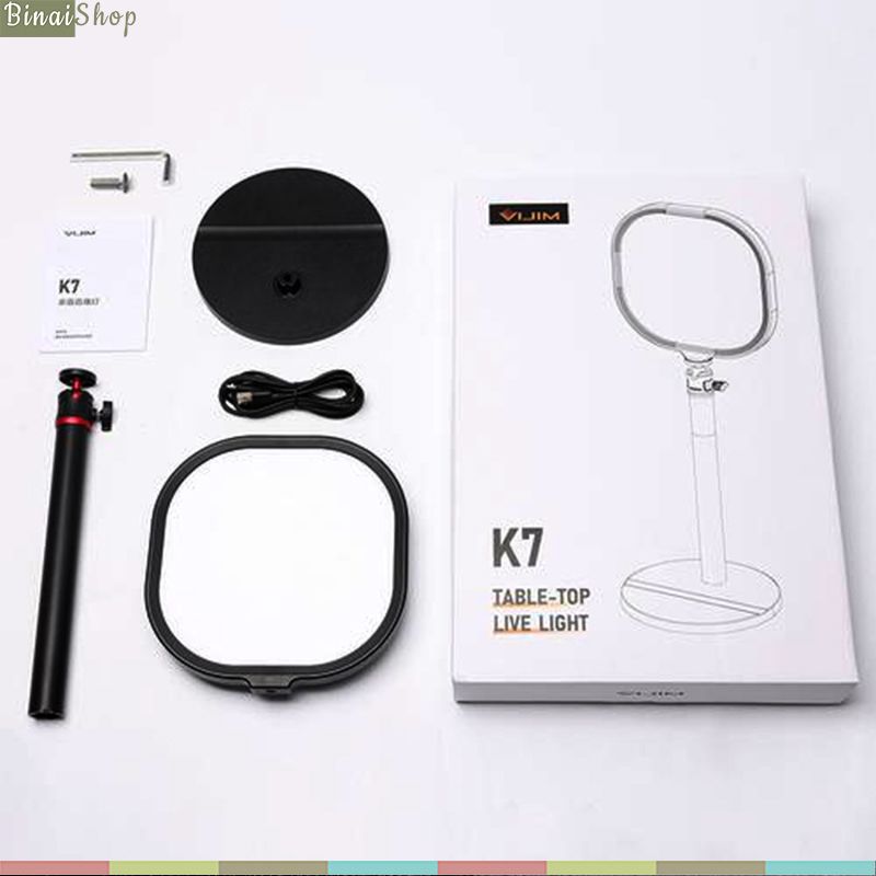 Ulanzi Vijim K7 - Đèn LED Để Bàn Hỗ Trợ Làm Vlog,Video Youtube,Tik Tok ...