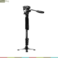  Weifeng WF 3958M - Monopod hợp kim nhôm cho máy ảnh, máy quay, điện thoại, có chân đế tripod phụ 