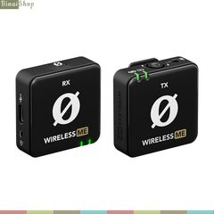  Rode Wireless ME - Micro Cài Áo Không Dây 2.4GHz, Tương Thích Nhiều Thiết Bị Cho Podcast,  Quay Tiktok, Phỏng Vấn [TẶNG CÁP SẠC ĐÔI] 