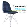 E6 - Ghế cúc bọc da eames - chân thép