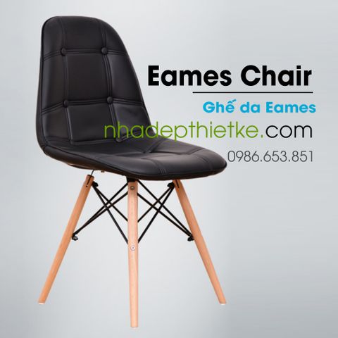  E5 - Ghế cúc eames bọc da 