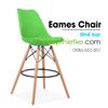 Ghế bar Eames chân gỗ mặt đệm