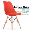 Ghế Eames chân gỗ nệm da