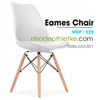 Ghế Eames chân gỗ nệm da