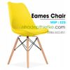 Ghế Eames chân gỗ nệm da