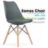 Ghế Eames chân gỗ nệm da