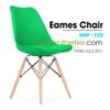 Ghế Eames chân gỗ nệm da