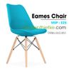 Ghế Eames chân gỗ nệm da