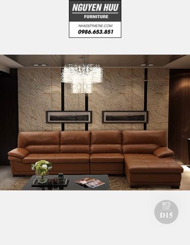  Ghế sofa da D15 