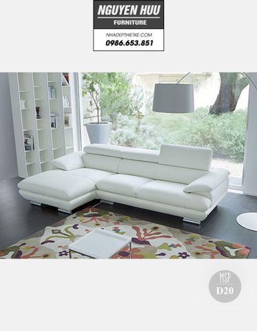  Ghế sofa da D20 