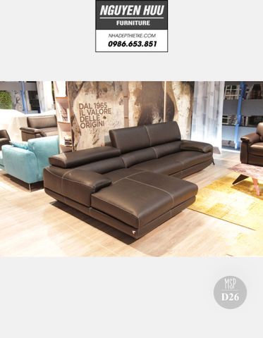  Ghế sofa da D26 