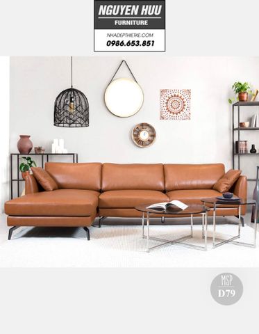  Ghế sofa da D79 